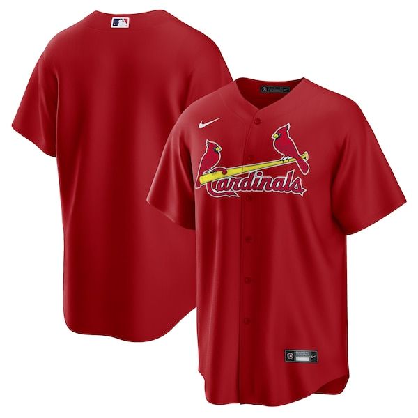 Custom St. Louis Cardinals Alternate Replica Team Jersey Red