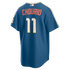 Custom Jackson Chourio Milwaukee Brewers 2026 City Connect Stadium Jersey Mineral Blue