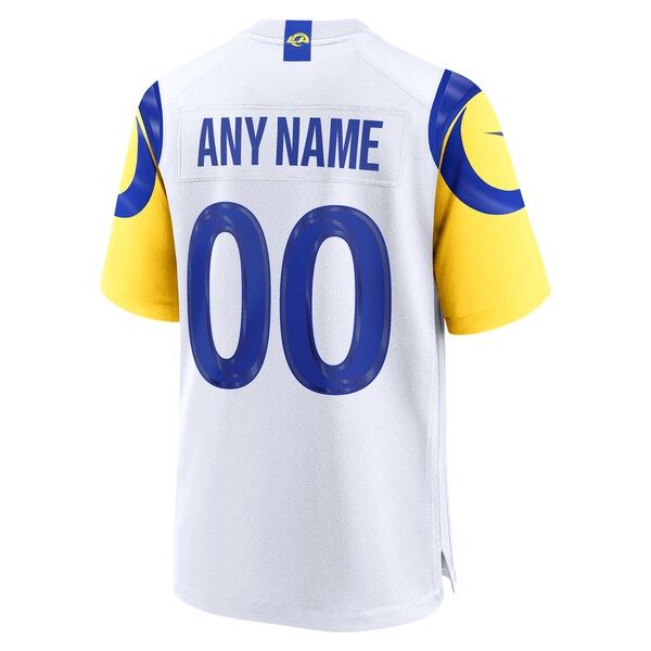 Custom Los Angeles Rams Custom Game Jersey White