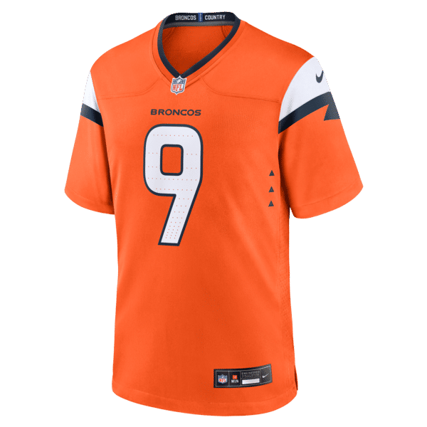 Custom Talanoa Hufanga Denver Broncos Game Jersey Orange