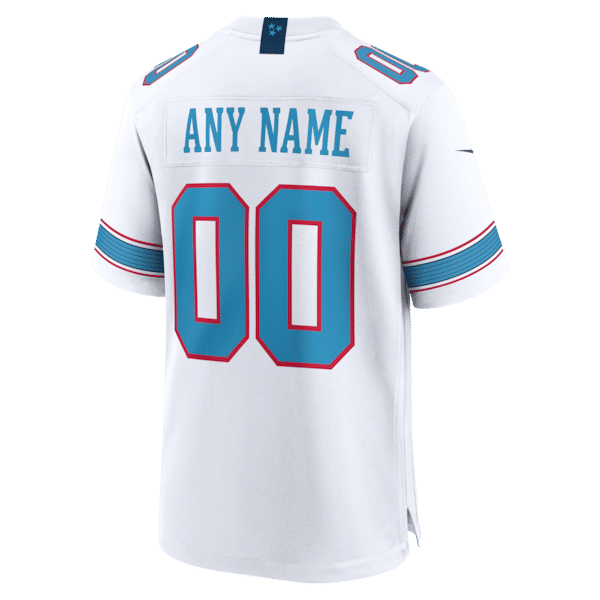 Custom Tennessee Titans Custom Game Jersey White