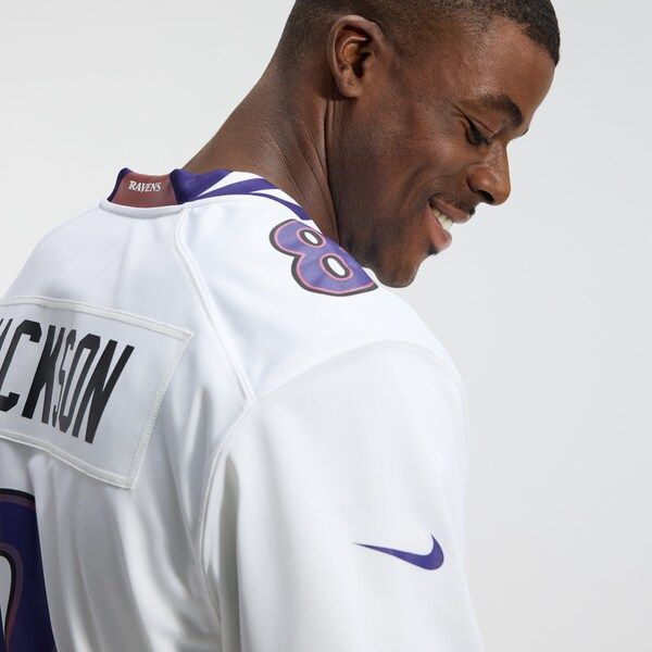 Custom Lamar Jackson Baltimore Ravens Game Jersey White