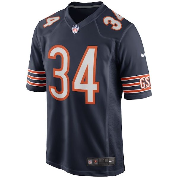 Custom Walter Payton Chicago Bears Game Retired Player Jersey Navy
