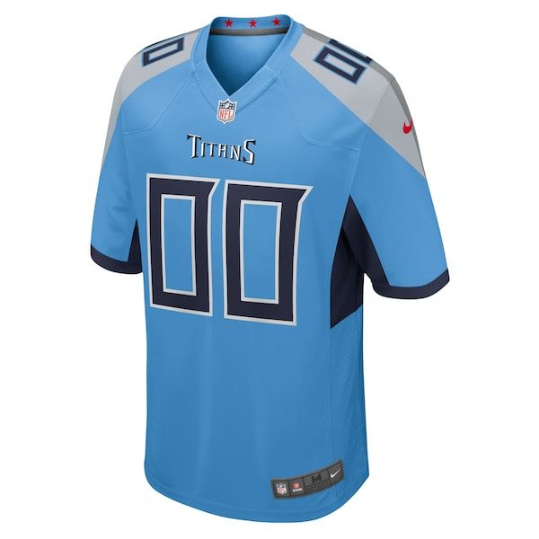 Custom Tennessee Titans Alternate Custom Game Jersey Light Blue