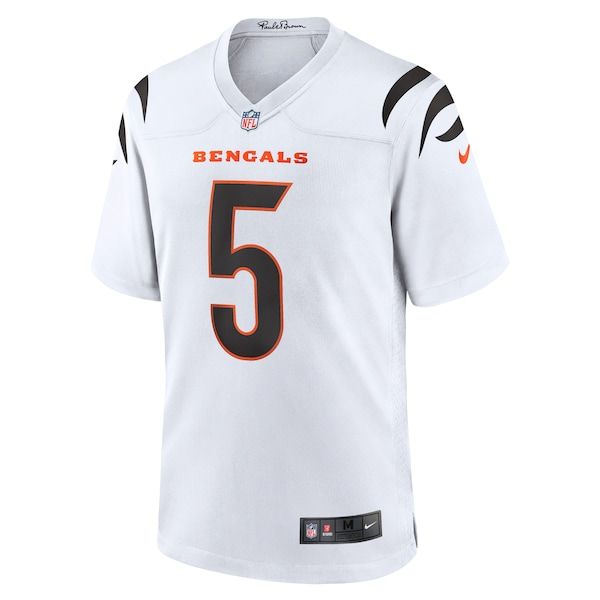 Custom Tee Higgins Cincinnati Bengals Game Jersey White
