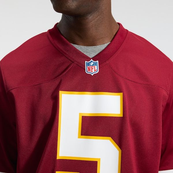 Custom Washington Commanders Jayden Daniels Game Jersey Burgundy
