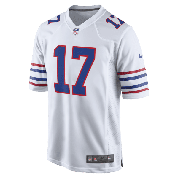 Custom Josh Allen Buffalo Bills Alternate Game Jersey White