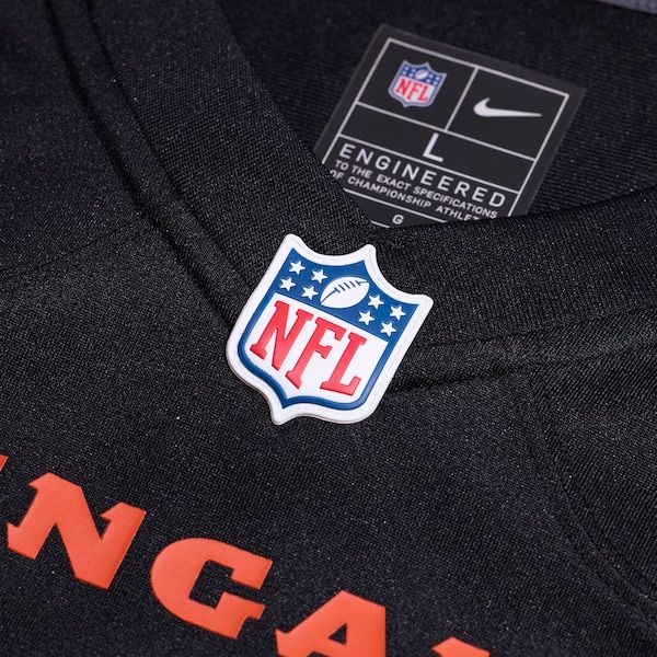 Custom Tee Higgins Cincinnati Bengals Game Jersey Black