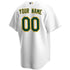 Custom Athletics Home Replica Custom Jersey White