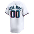 Custom Miami Marlins Home Limited Custom Jersey White