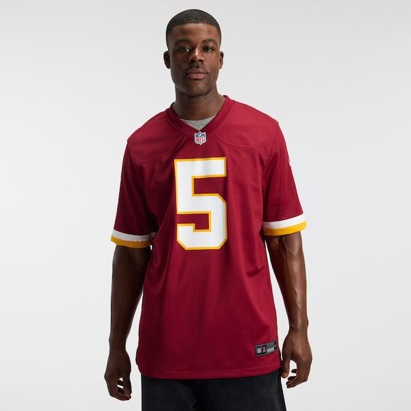 Custom Washington Commanders Jayden Daniels Game Jersey Burgundy