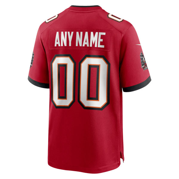 Custom Tampa Bay Buccaneers Custom Game Jersey Red