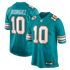 Custom Jacob Rodriguez Miami Dolphins Alternate Game Jersey Aqua