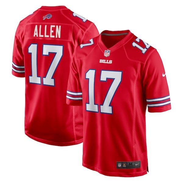 Custom Josh Allen Buffalo Bills Game Jersey Red