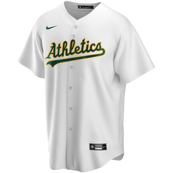 Custom Athletics Home Replica Custom Jersey White