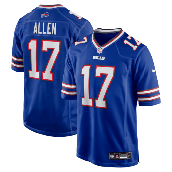 Custom Josh Allen Buffalo Bills Game Jersey Royal