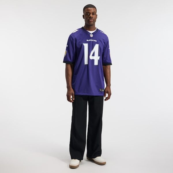 Custom Kyle Hamilton Baltimore Ravens Game Jersey Purple