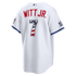 Custom Bobby Witt Jr. Kansas City Royals 2026 All-Star Edition Stars & Stripes Stadium Jersey White