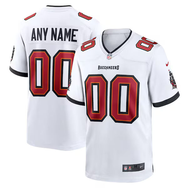 Custom Tampa Bay Buccaneers Custom Game Jersey White