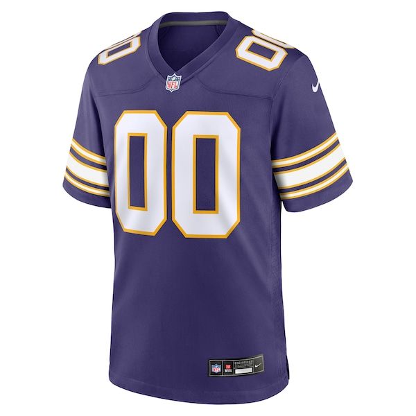 Custom Minnesota Vikings Custom Game Jersey Purple