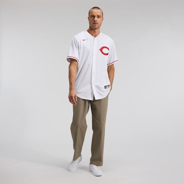 Custom Elly De La Cruz Cincinnati Reds Alternate 2 Replica Jersey White