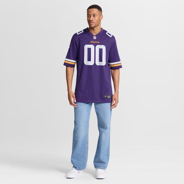Custom Minnesota Vikings Custom Game Jersey Purple