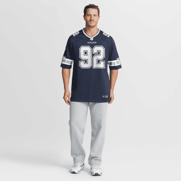 Custom Quinnen Williams Dallas Cowboys Game Jersey Navy