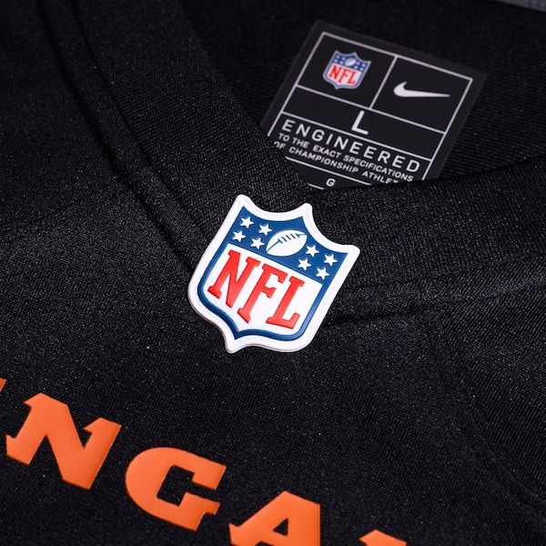 Custom Lemar Parrish Cincinnati Bengals Team Retired Game Jersey Black