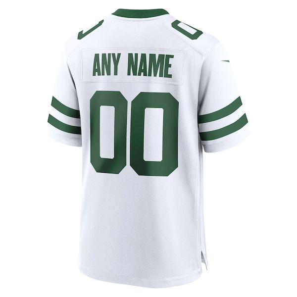 Custom New York Jets Custom Game Jersey White