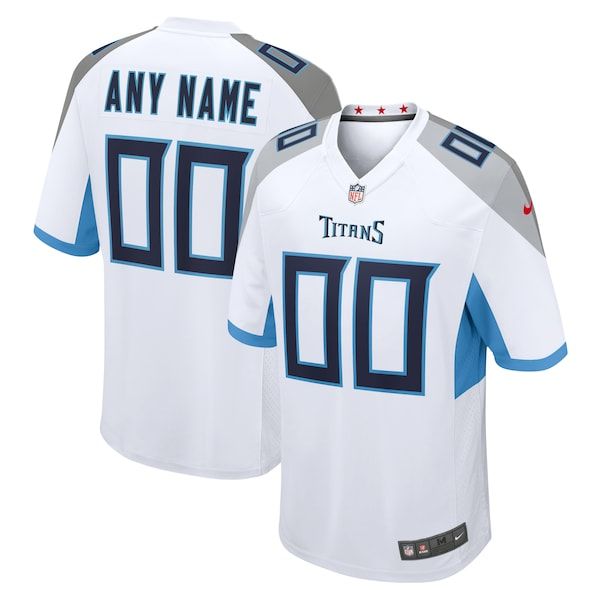 Custom Tennessee Titans Custom Game Jersey White
