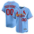 Custom St. Louis Cardinals Alternate Limited Custom Jersey Light Blue