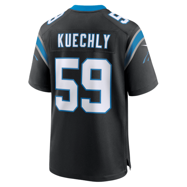 Custom Luke Kuechly Carolina Panthers Game Jersey Black
