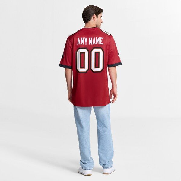 Custom Tampa Bay Buccaneers Custom Game Jersey Red