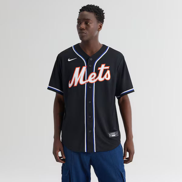 Custom Juan Soto New York Mets Alternate Replica Jersey Black