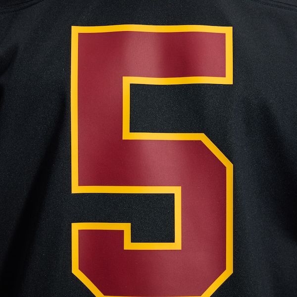 Custom Washington Commanders Jayden Daniels Alternate Game Jersey Black