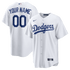Custom Los Angeles Dodgers Home Replica Custom Jersey White