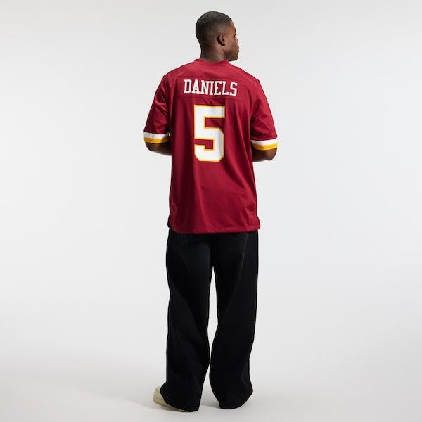 Custom Washington Commanders Jayden Daniels Game Jersey Burgundy