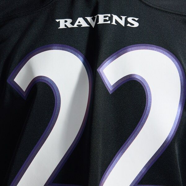 Custom Derrick Henry Baltimore Ravens Alternate Game Jersey Black