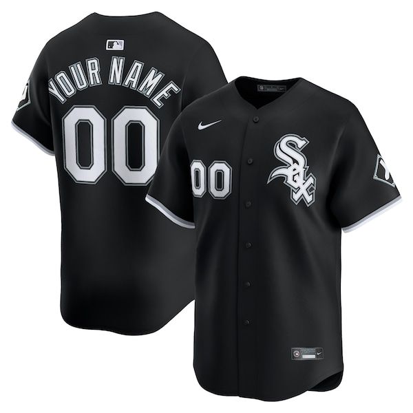 Custom Chicago White Sox Alternate Limited Custom Jersey Black