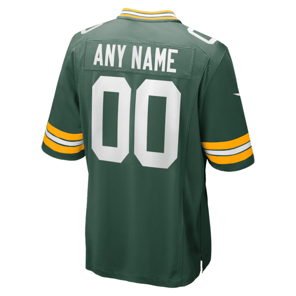 Custom Green Bay Packers Custom Game Jersey Green