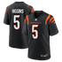 Custom Tee Higgins Cincinnati Bengals Game Jersey Black