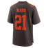 Custom Denzel Ward Cleveland Browns Alternate Alpha Dawg Game Jersey Brown