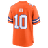 Custom Bo Nix Denver Broncos Mile High Collection 1977 Throwback Game Jersey Orange