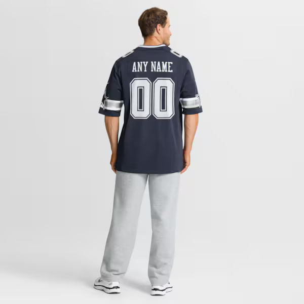 Custom Dallas Cowboys Custom Game Jersey Navy