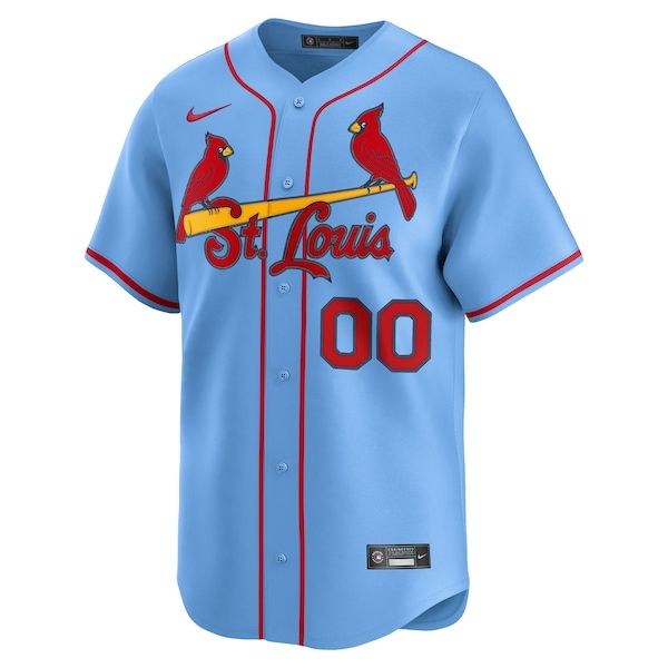 Custom St. Louis Cardinals Alternate Limited Custom Jersey Light Blue