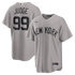 Custom Aaron Judge New York Yankees Road Replica Jersey Gray