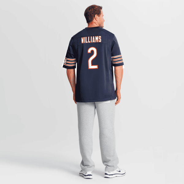 Custom Caleb Williams Chicago Bears Game Jersey Navy