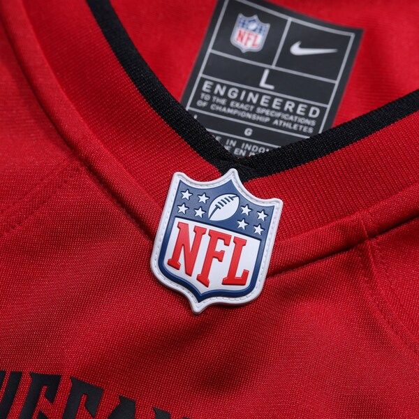 Custom Tampa Bay Buccaneers Custom Game Jersey Red