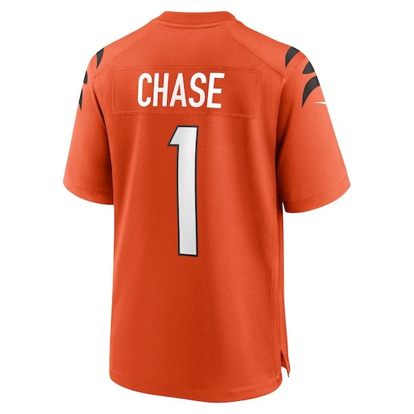 Custom Ja'Marr Chase Cincinnati Bengals Alternate Game Jersey Orange