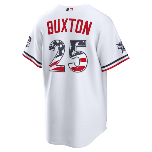 Custom Byron Buxton Minnesota Twins 2026 All-Star Edition Stars & Stripes White Stadium Jersey